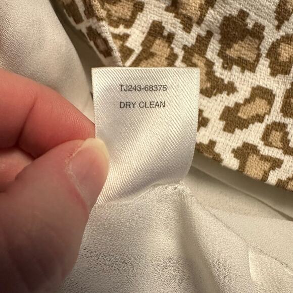 Pendleton Linen Blend Wild Card Dress in Oxford Tan Animal Print Size 4 - Picture 6 of 9